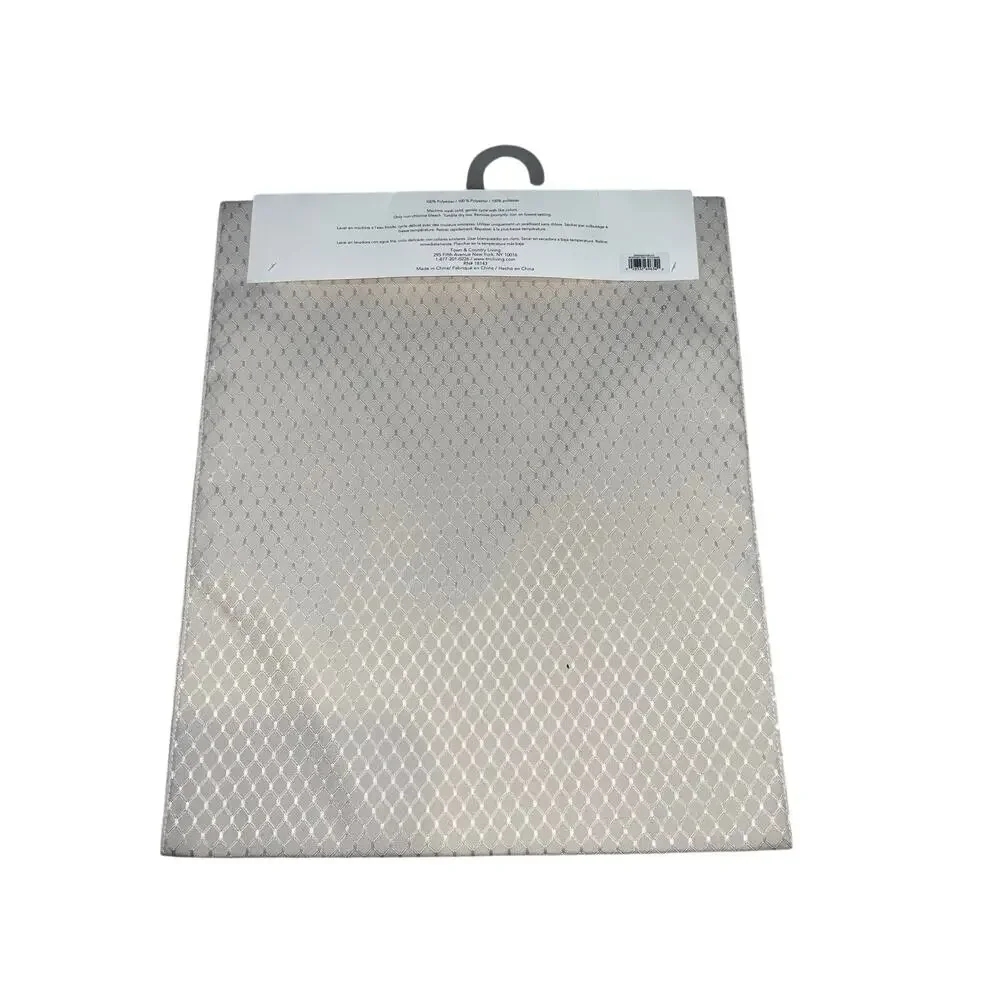 Town & Country Beige Living Diamond Pattern Table Runner 15 in x 72 in